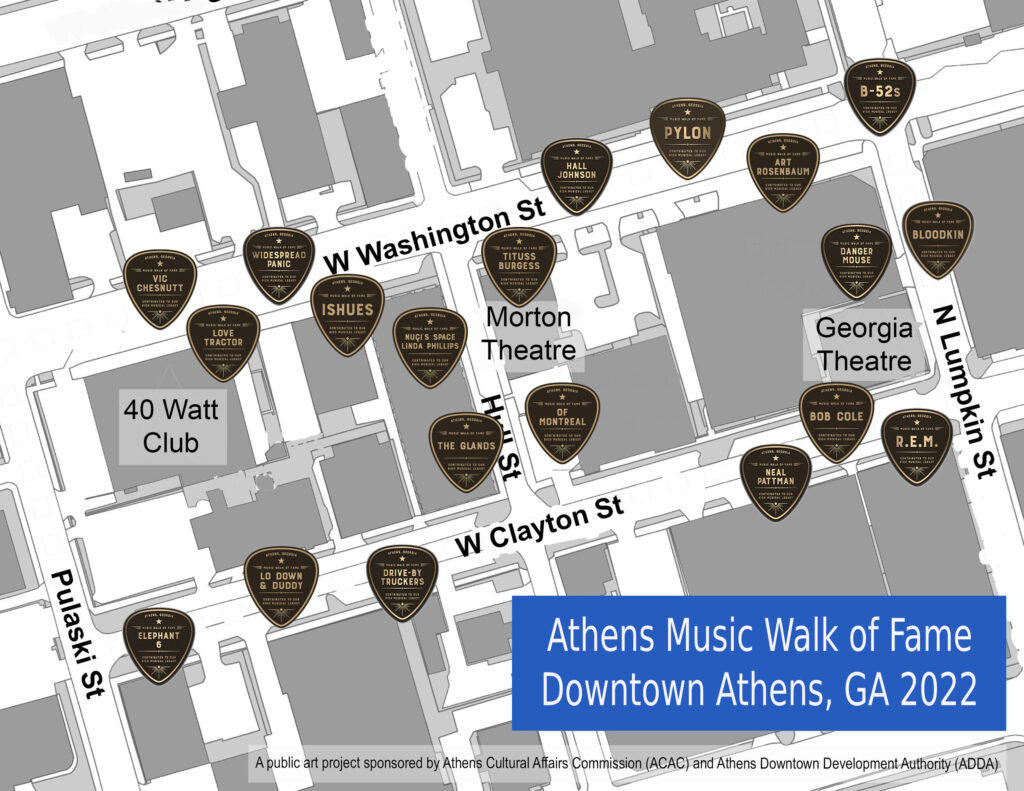 Music Walk of Fame Map